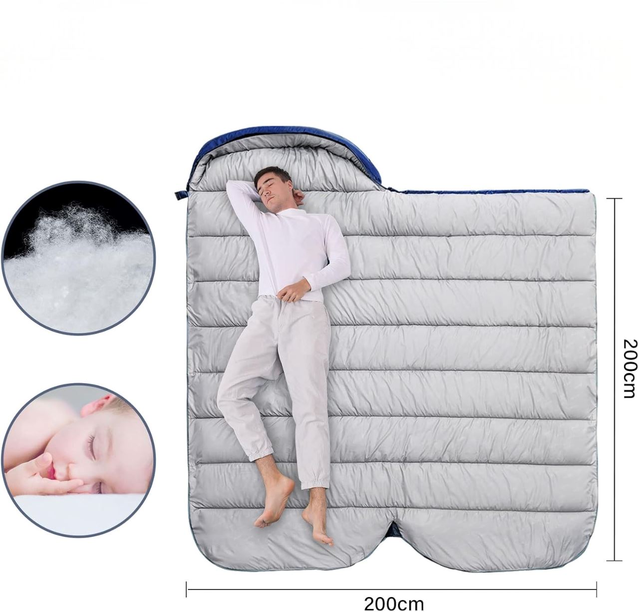 Sac de couchage - HikingSleepingbag™ - Bleu marine